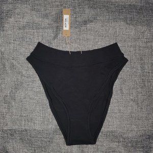 NWT SKIMS XXS Cotton Jersey Cheeky Tanga SOOT
